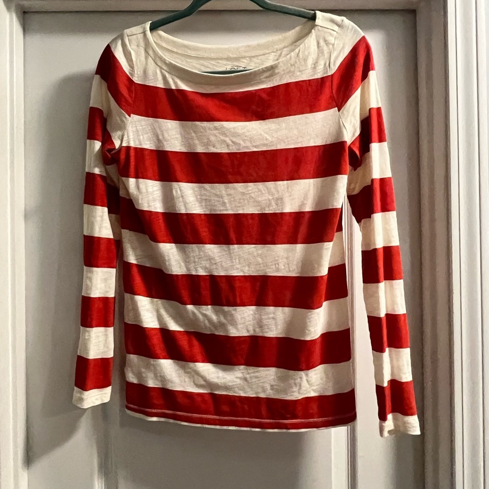 Striped long sleeve loft tee
